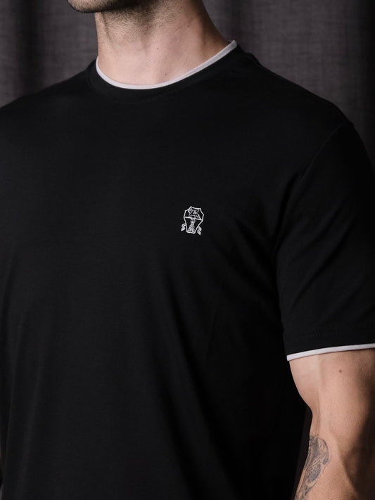 Erkek Siyah Kısa Kollu Tişört